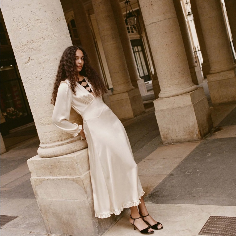 DOEN LORELEI DRESS - Mother of Pearl - Size M